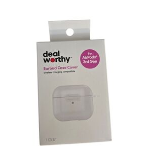 dealsworthy Earbud Case Cover for AirPods 3rd Gen - Clear NWT